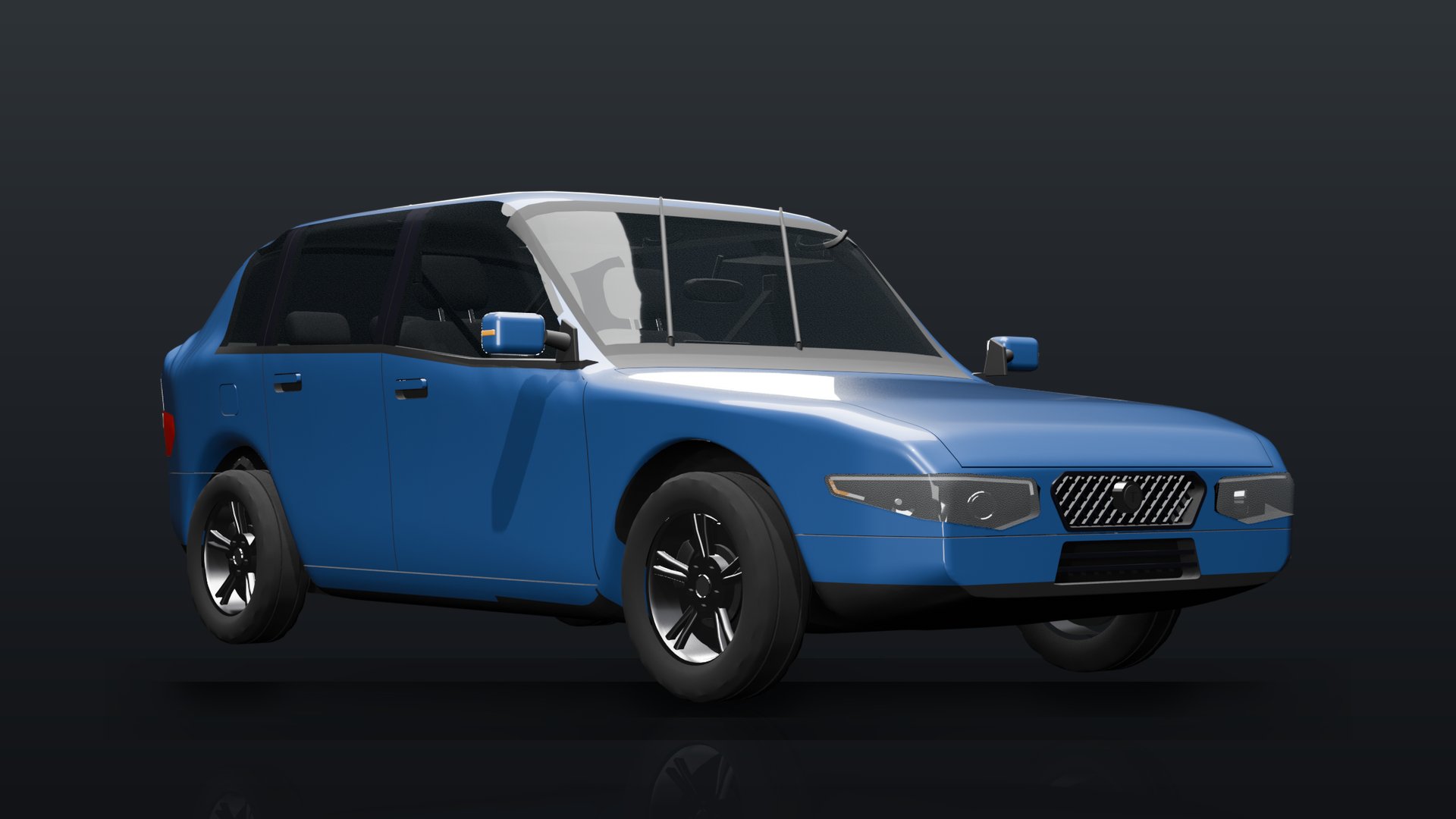 The Tamsford Dawdle in Seaside Blue, a three-quarter front view.