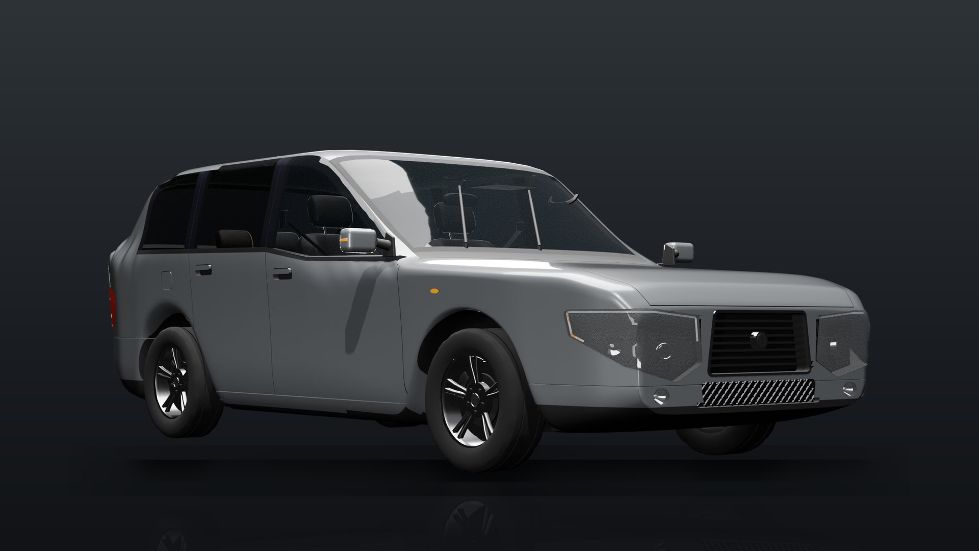 The Tamsford School Run in Pebbledash Grey, a three-quarter front view.